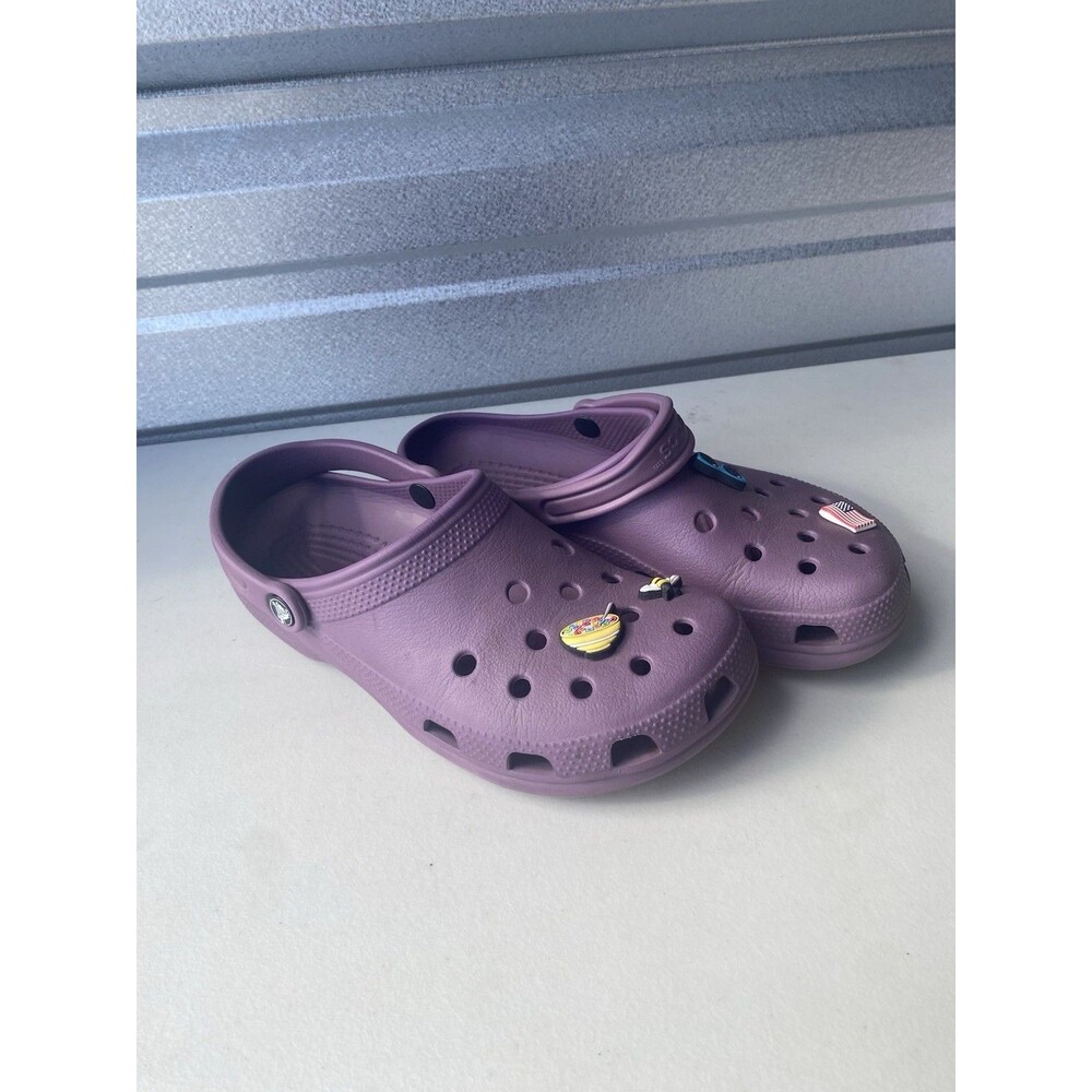 Crocs Classic Clogs Purple Shoes Mens 8 Womens 10 M8 W10 Made In Italy